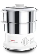 Tefal Cuiseur Vapeur 2 Bols en Acier Inoxydable 6 litres VC145130