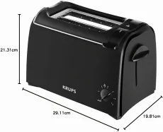 Grille pain 2 fente(s) KRUPS KH151810 - Noir