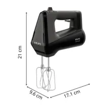 Batteur krups 3MIX 6000 Handmixer Schwarz GN6028