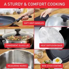Tefal Batterie de cuisine 7 pièces Comfort Max Tous feux dont induction C972S544