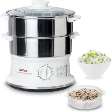 Cuiseur vapeur tefal VC1451 Convenient - 900 Watt - Blanc/inox