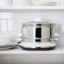 Cuiseur vapeur tefal VC1451 Convenient -  900 Watt - Blanc/inox