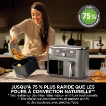 Air Fryer Ninja DualZone 9.5L  6-en-1 Gris friteuse DZ400EU