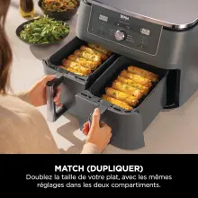 Air Fryer Ninja DualZone 9.5L  6-en-1 Gris friteuse DZ400EU