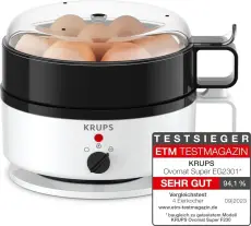 Krups cuiseur à oeufs EG230115