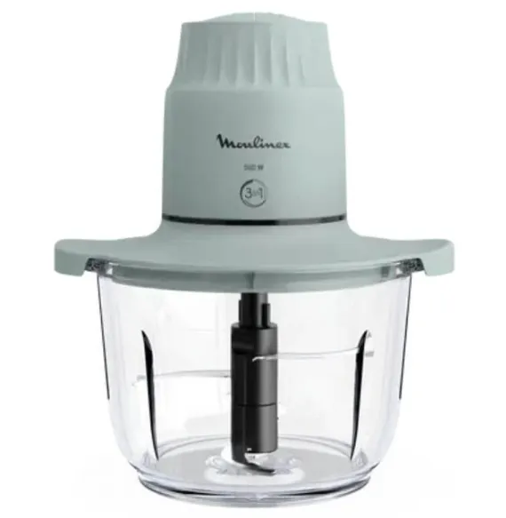 Moulinex Hachoir Électrique Polyvalent 500W Avec 4Lames En Inox Et Bol En Verre 2L Choppeo DJ603110
