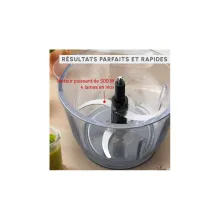 Moulinex Hachoir Électrique Polyvalent 500W Avec 4Lames En Inox Et Bol En Verre 2L Choppeo DJ603110