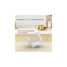 Moulinex Hachoir Électrique Polyvalent 500W Avec 4Lames En Inox Et Bol En Verre 2L Choppeo DJ603110