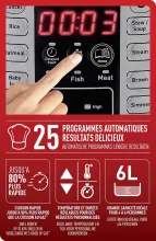 Tefal Cy505ee0 Appareil Multi-cuissons 3,8 L Noir, Argent