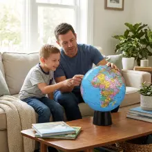 Globe Terrestre 20 cm – Globe Décoratif et Éducatif