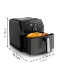 Moulinex Easy Fry Mega air fryer 8 programmes 7.5 L Noir EZ8558F0