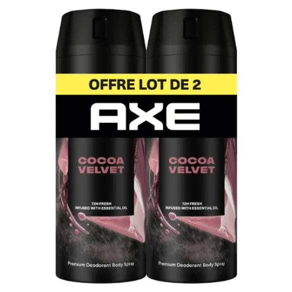 AXE Déodorant spray Homme Cocoa Velvet 72h