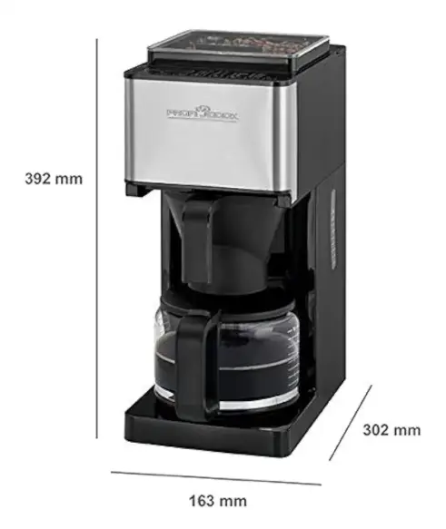 Proficook pc-ka1138 cafetière avec moulin a café intégré