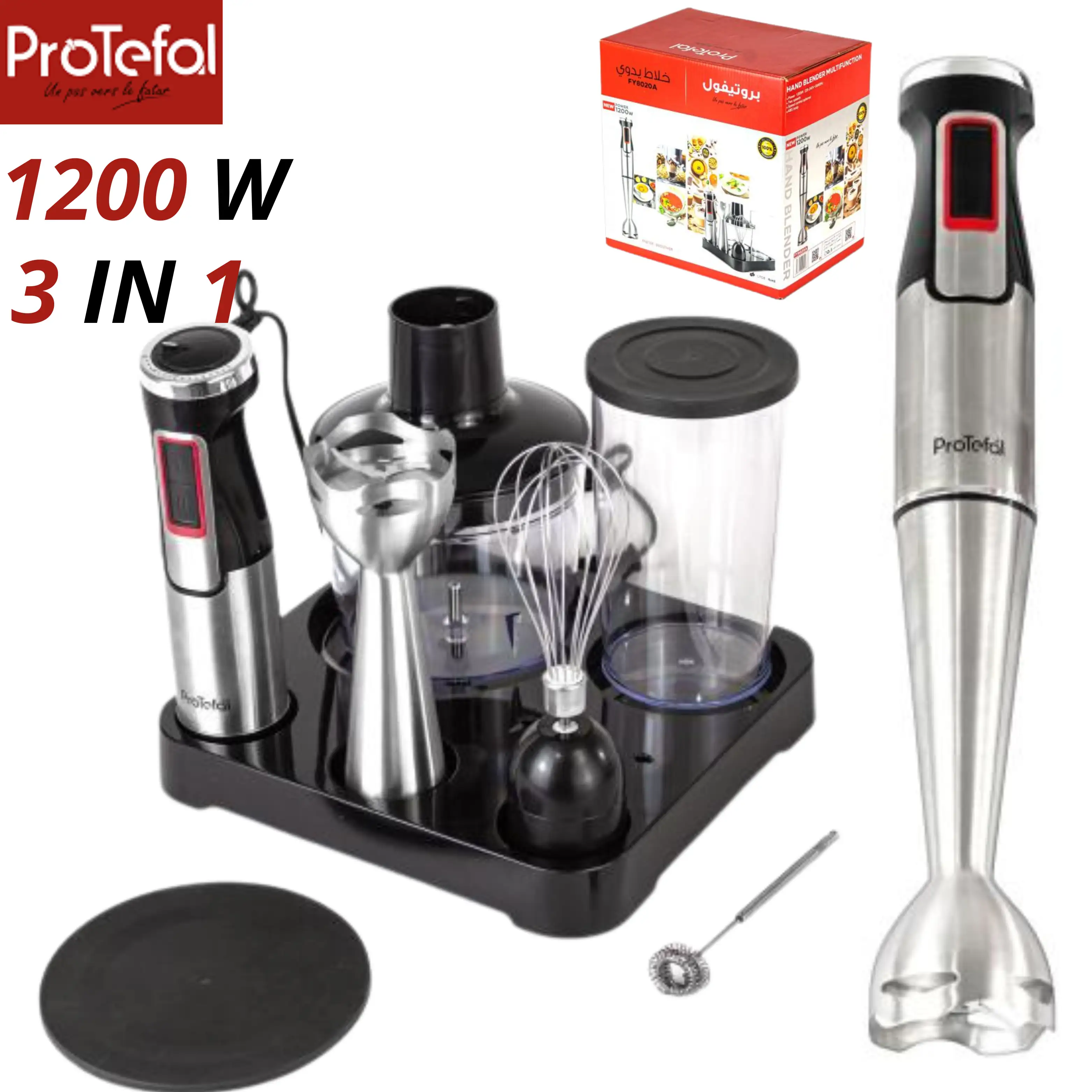 Protefal cofret bras mixeur multifonction 1200W FY8020A