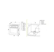 PROFF F608 Four encastrable  Mix 60CM INOX