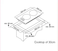 PROFF P303 Plaque Inox 2 feu