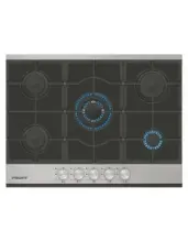 PROFF P708 Paque de Cuisson 5 Feux Verre Noir