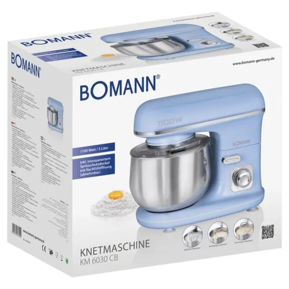 Bomann pétrin  KM 6030 CB 5L 1100W blue