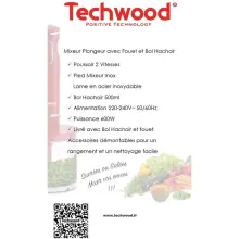 Techwood TMS-9605 Mixeur  3en1