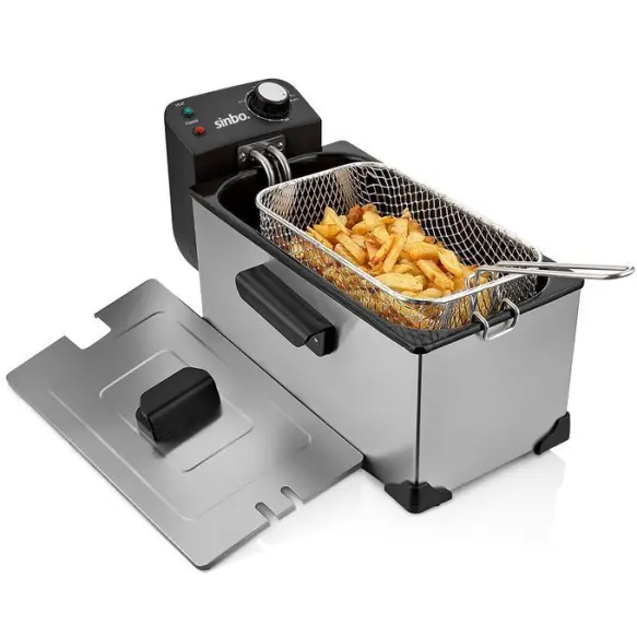 Sinbo SDF 3827  Friteuse à Graisse Profonde - Inox - Gris