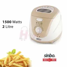 Sinbo Friteuse - Sdf 3817 - Beige/Blanc friteuse a l'huile