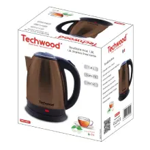 Techwood Bouilloire Sans Fil Tbi-1821- 1500 W-1,8 L-Bronze