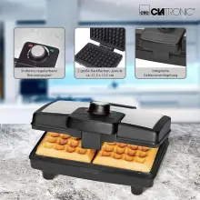 Clatronic appareil 800W  gaufrier AW 3606