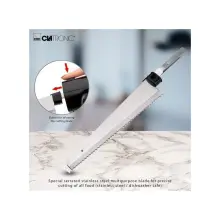 Couteau Électrique Clatronic EM 3702 Noir en Acier Inox
