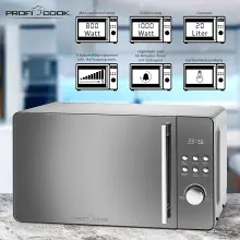 ProfiCook PC-MWG 1175  Micro-ondes GRILL  20L