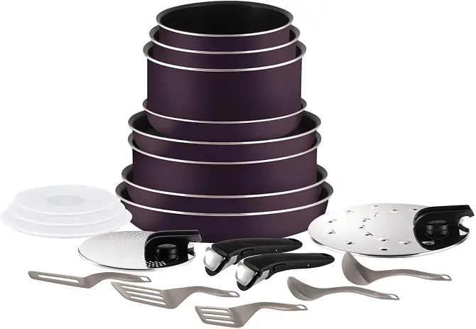 Tefal 20 pièces  Ingenio 5 Essential Cassis  L2029702