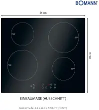 Bomann Plaque à induction encastrable  EBKI 961 60cm