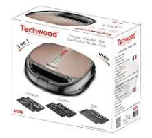Techwood GAUFRIER/CROQUE/GRILL BRANZ   TGCI-811