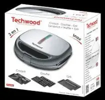 Techwood GAUFRIER/CROQUE/GRILL INOX/ TGCI-816