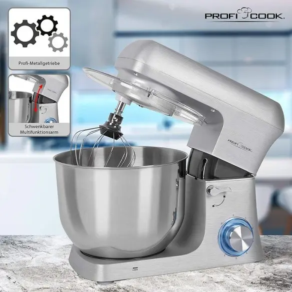 Proficook pétrin 8 vitesses 6L 1500Wat PC-KM 1188