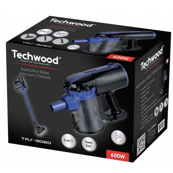 Techwood Aspirateur Balai 2 en 1  TAS-9060