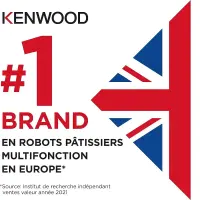 Kenwood pétrin chef xl titanium 6.7L 1700W KVL8300S