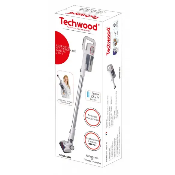 Techwood Aspirateur sans Fil 2 en 1 TAB-311