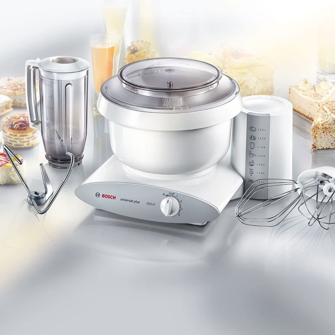 Bosch Robot Pétrin 800 W Blanc MUM6N11