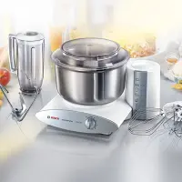 Bosch Robot Pétrin 1000 W argent MUM6N21