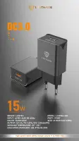 Lenyes LCH086I QC 3.0  USB chargeur universel avec câble 3A