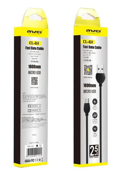 Awei Cable Android Micro USB FastCharge 2.5A  CL-61