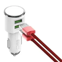 LDNIO Chargeur Auto DL-C29 - 2 USB - Blanc