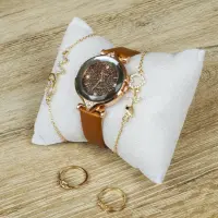 Deur Montre Femme Bracelet Cuir Marron
