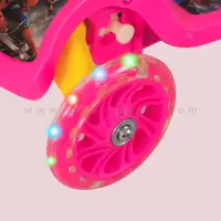 Trottinette vélo 3 roues clignotantes  Rose
