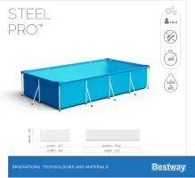 Bestway 56411 Piscine 300x201x66cm avec pompe