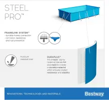 Bestway 56411 Piscine 300x201x66cm avec pompe