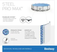 Bestway piscine steel pro max d3.05xH76 Cm 56408