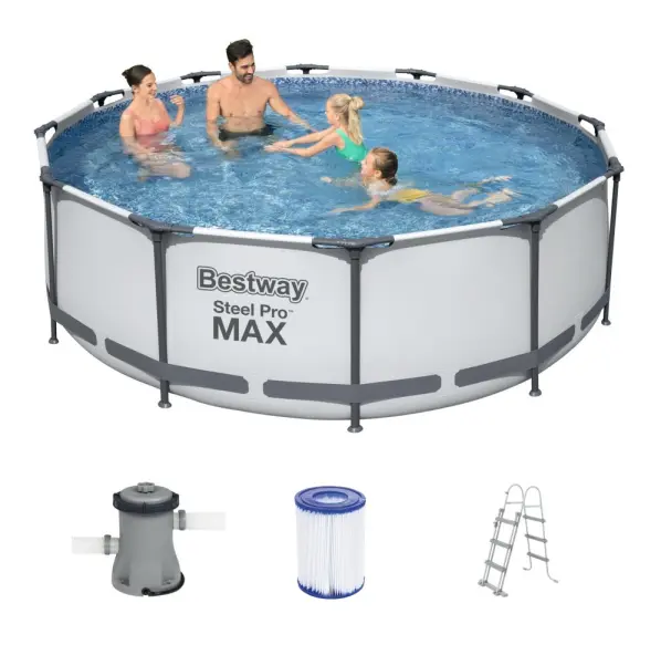Bestway piscine hors sol ronde Steel  56418