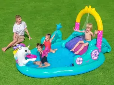 Bestway piscine Toboggan Licorne 274x198x137cm-53097