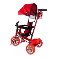 Toran bébé Tricycles pour Enfants Parapluie Luxe Rouge